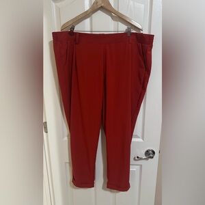 NWOT Women’s Torrid Workwear Pants Burnt Orange
Elastic Straight Ankle Leg 3X.
